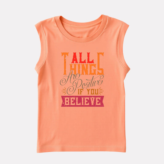 Summer Lightweight Sleeveless Tee for Boys
