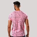 Men's 3-Pack Printed Round Neck Cotton T-Shirts