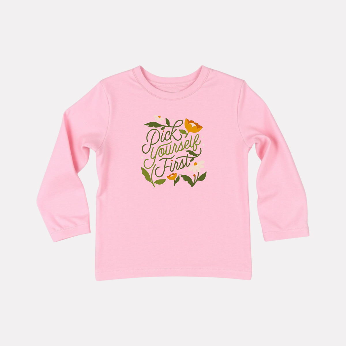 Cotton Full Sleeve Round Neck T-Shirt for Girls