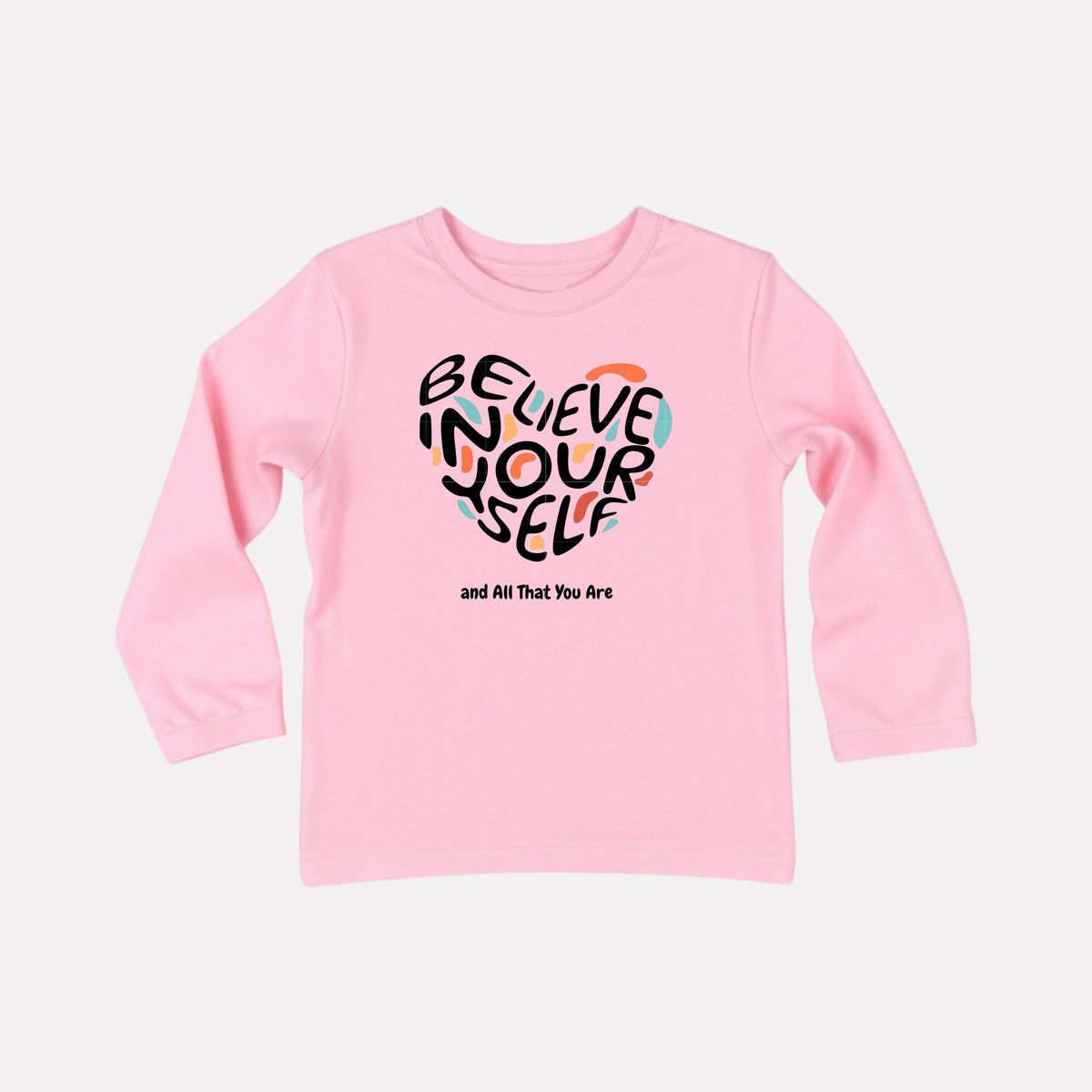 Cotton Full Sleeve Round Neck T-Shirt for Girls