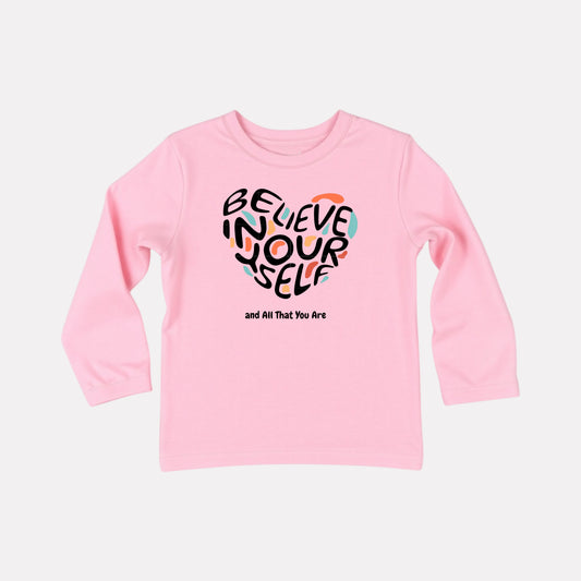 Cotton Full Sleeve Round Neck T-Shirt for Girls