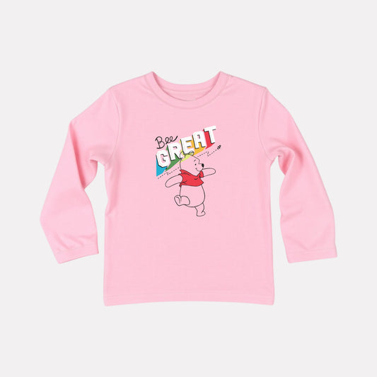 Cotton Full Sleeve Round Neck T-Shirt for Girls