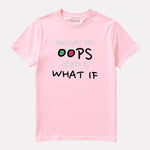 Junior Girl Printed Baby Pink Cotton T-Shirt