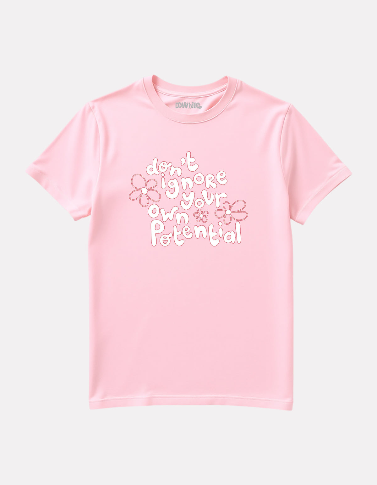 Junior Girl Printed Regular Fit Baby Pink T-Shirt