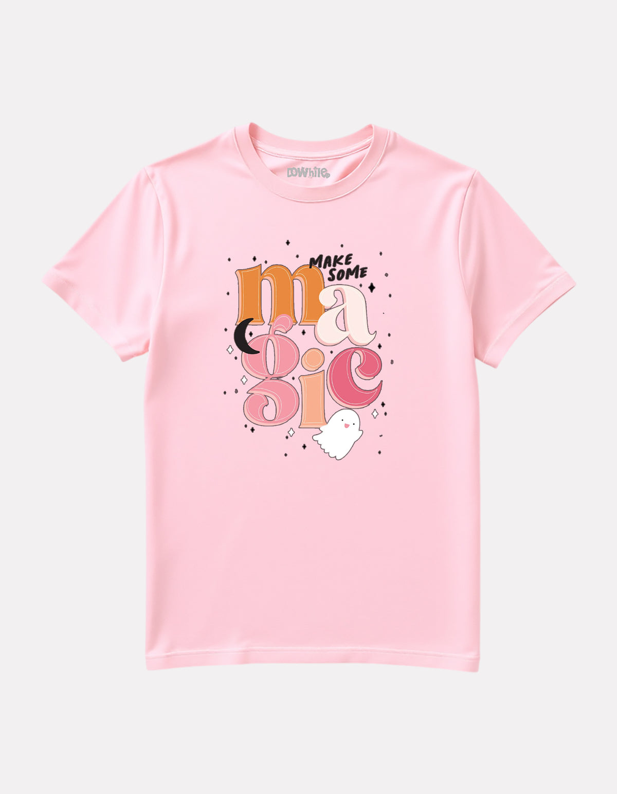 Junior Girl Printed Baby Pink Cotton T-Shirt