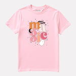 Junior Girl Printed Baby Pink Cotton T-Shirt