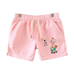 Pack of 2 Girl Regular Fit Cotton Shorts