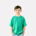 Boys' Oversized T-Shirt – Green with Print