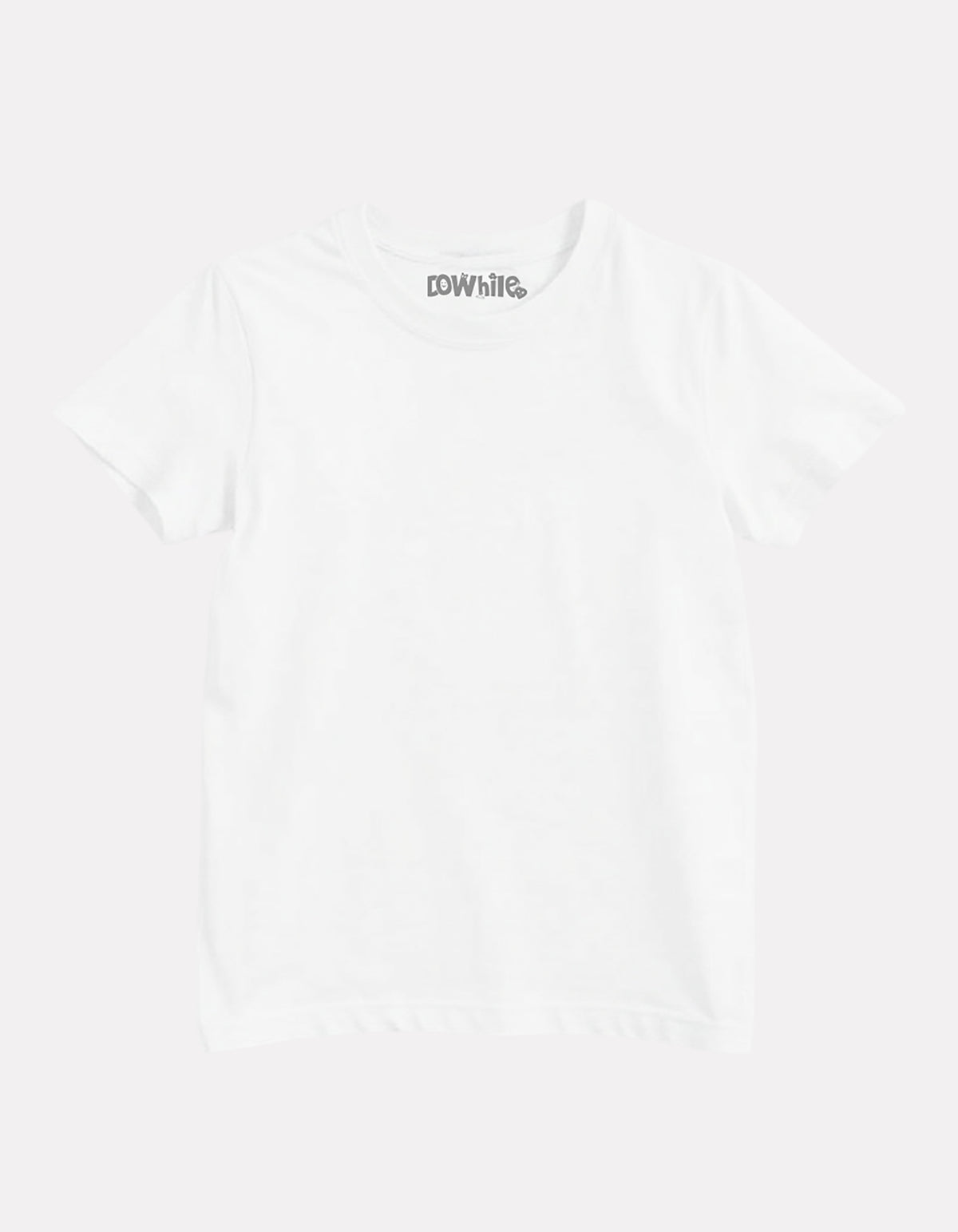 Junior Boy Plain White Casual Cotton T-Shirt