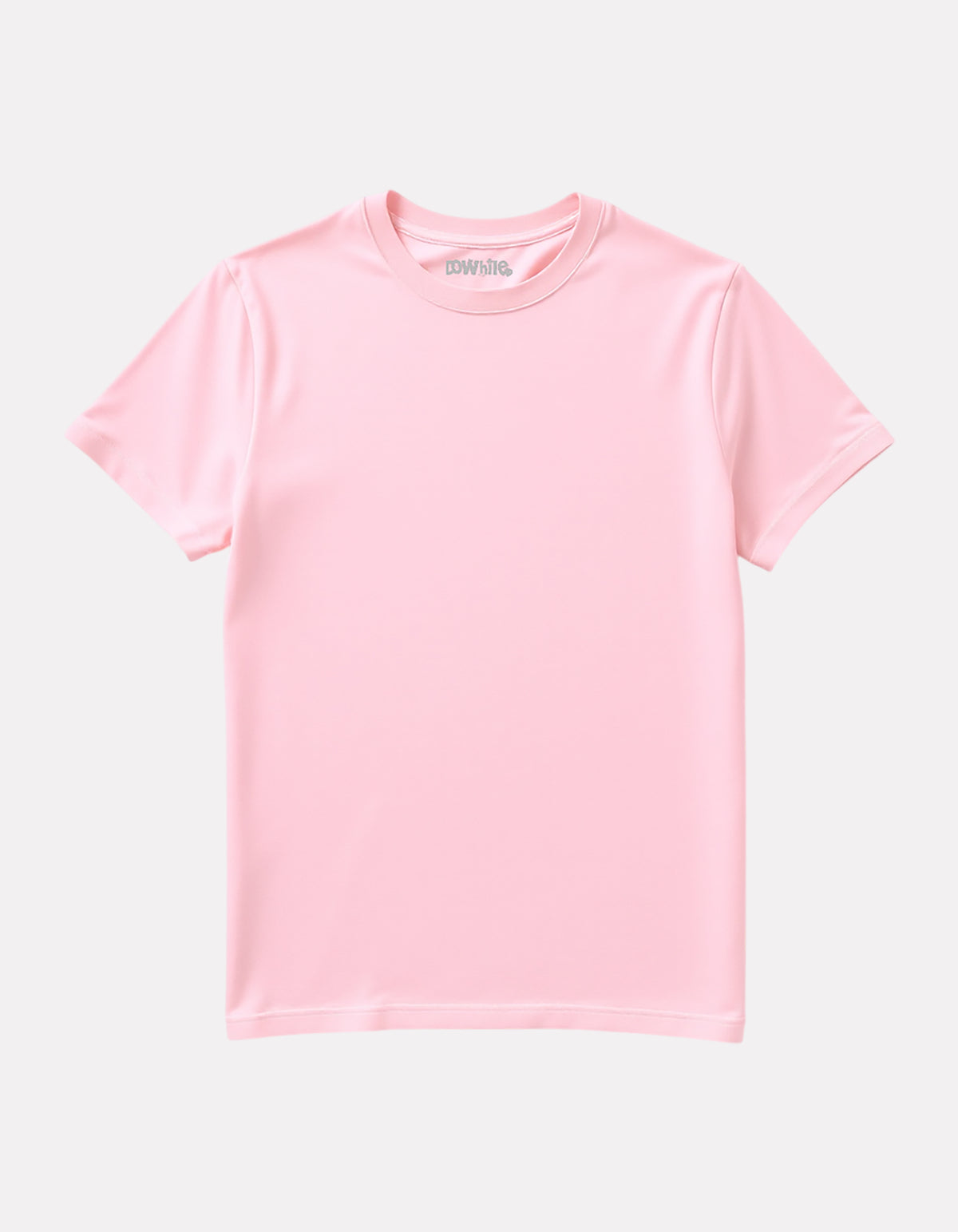 Junior Girl Plain Regular Fit Baby Pink T-Shirt