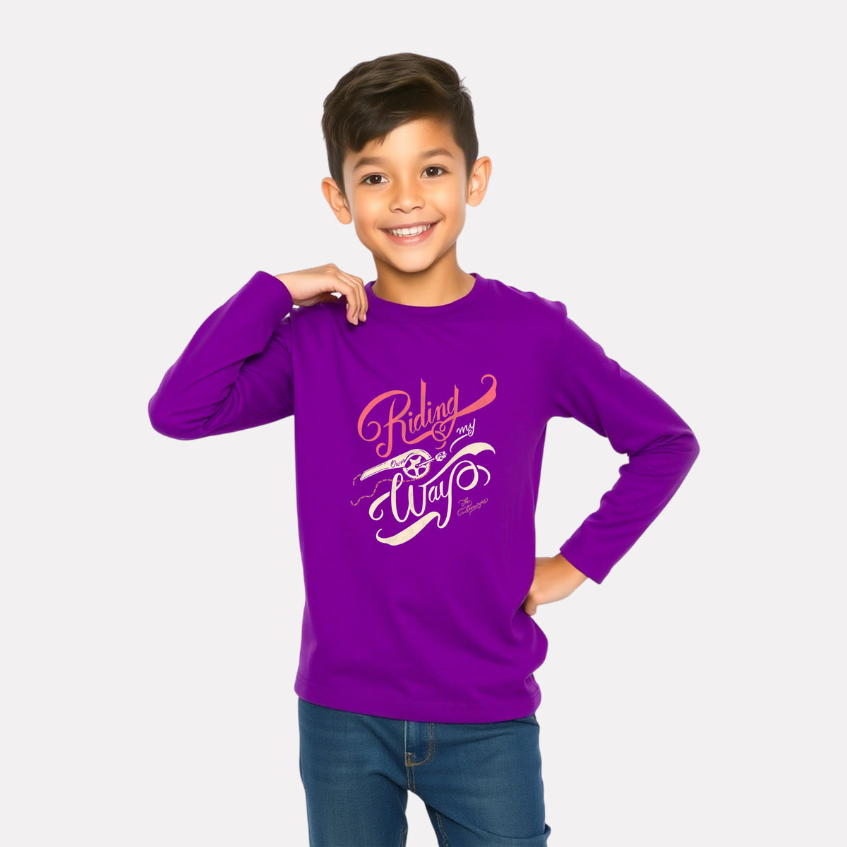 Casual Cotton Full Sleeve Printed T-Shirt for Boys