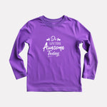 Cotton Full Sleeve Round Neck T-Shirt for Girls
