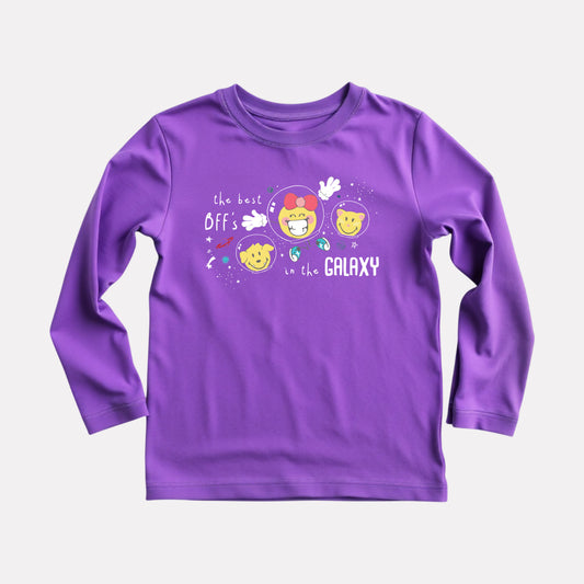 Cotton Full Sleeve Round Neck T-Shirt for Girls