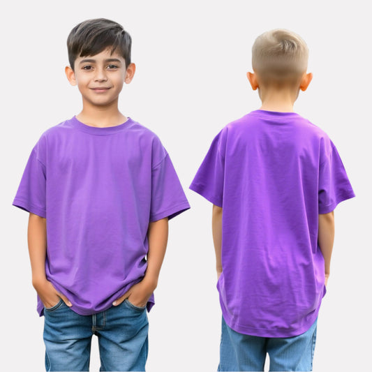 Oversized T-Shirt – Lavender Boys’ Edition