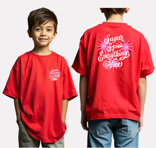 Boys Printed Oversized Cotton T-Shirt