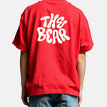 Boys Printed Oversized Cotton T-Shirt Red Color
