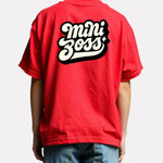 Boys Printed Oversized Cotton T-Shirt Red Color