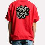 Boys Printed Oversized Cotton T-Shirt Red Color