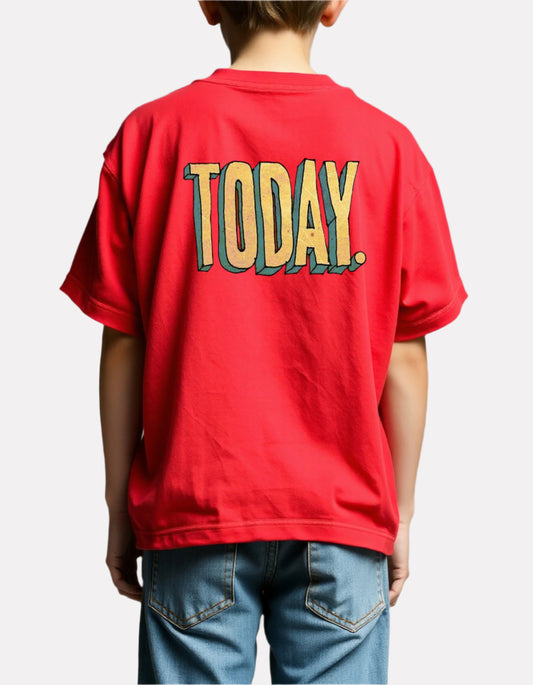 Boys Printed Oversized Cotton T-Shirt
