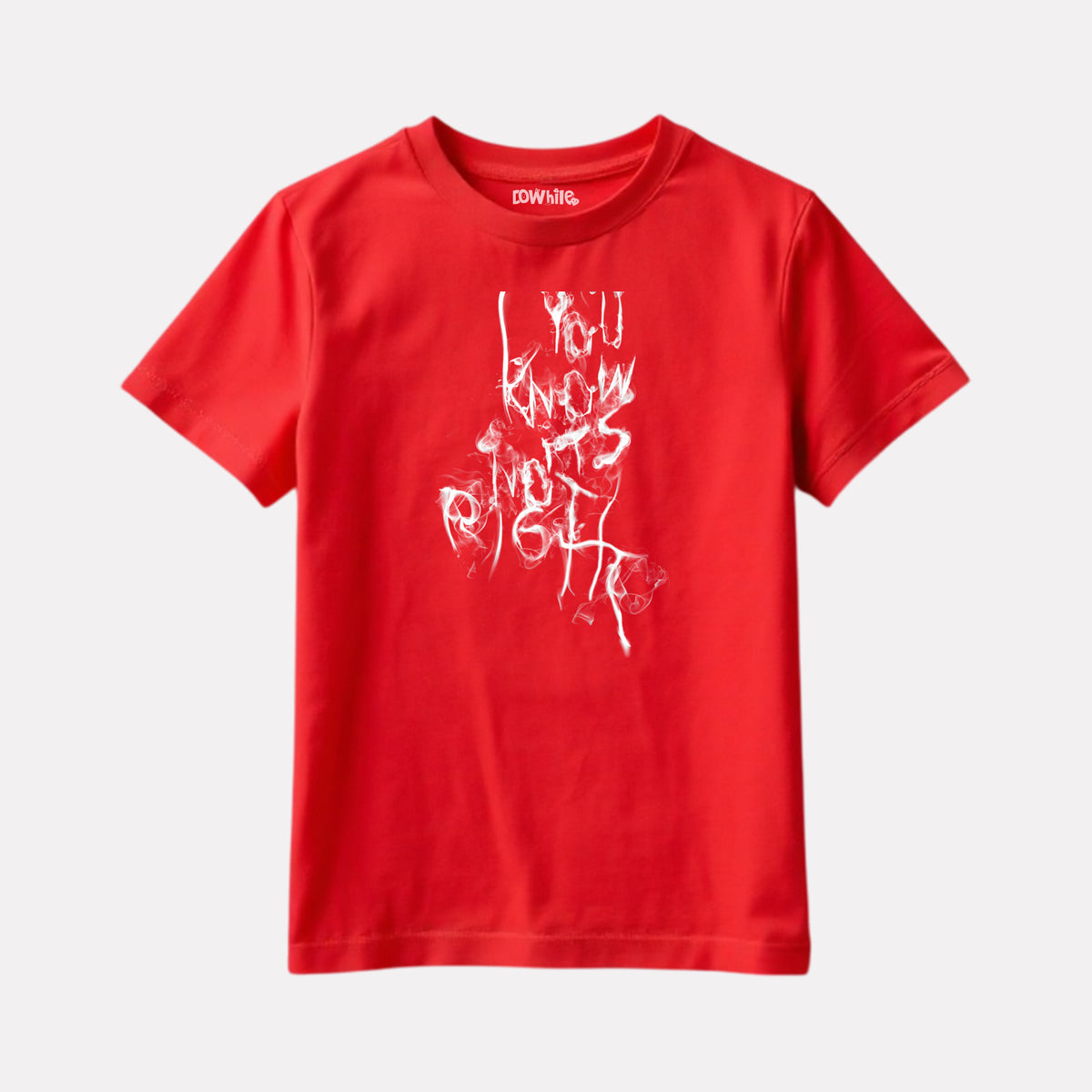 Junior Boy Red Color Graphic Printed T-Shirt