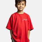 Boys Printed Extended Sleeves Oversized T-shirt