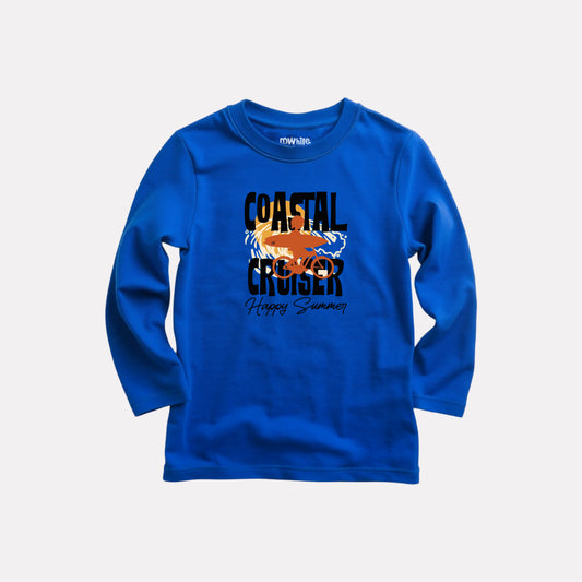 Casual Full Sleeve Round Neck Tee for Boys