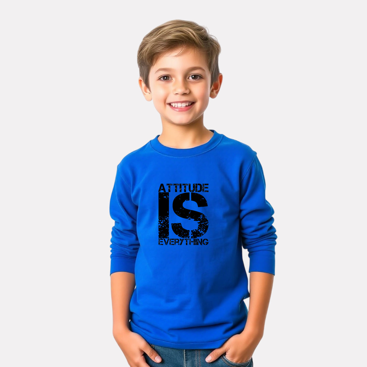 Casual Full Sleeve Round Neck Tee for Boys