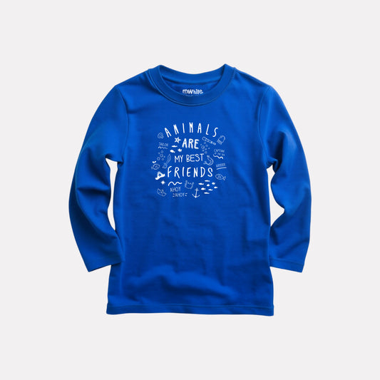 Comfy Round Neck Full Sleeve T-Shirt for Girls