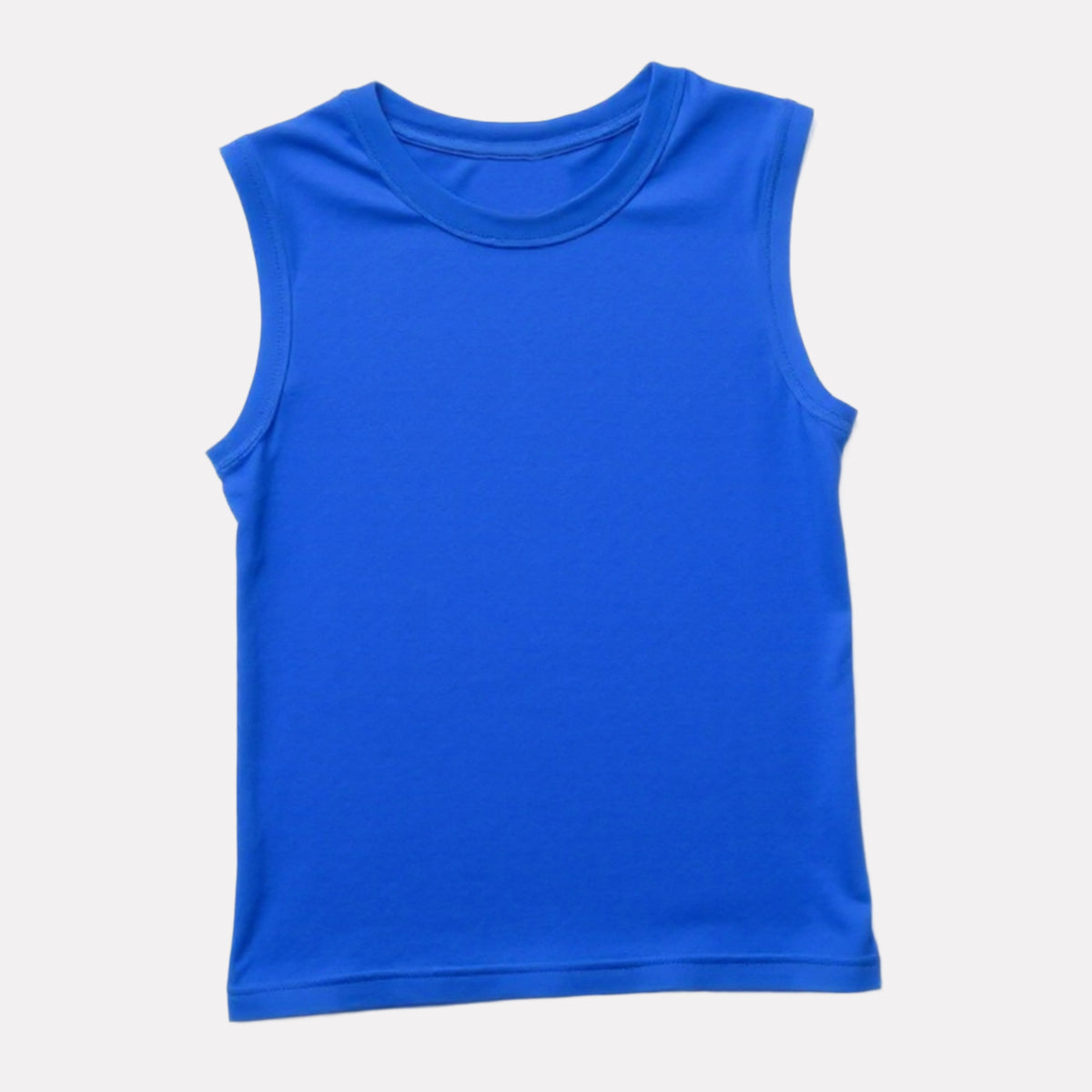Royal Blue Tee & Beige Shorts for Boys