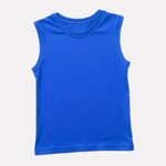 Royal Blue Tee & Beige Shorts for Boys