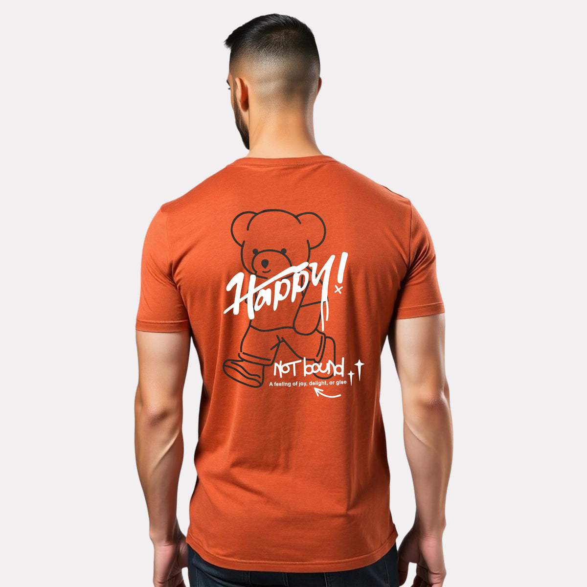 Men's 3-Pack Printed Round Neck Cotton T-Shirts