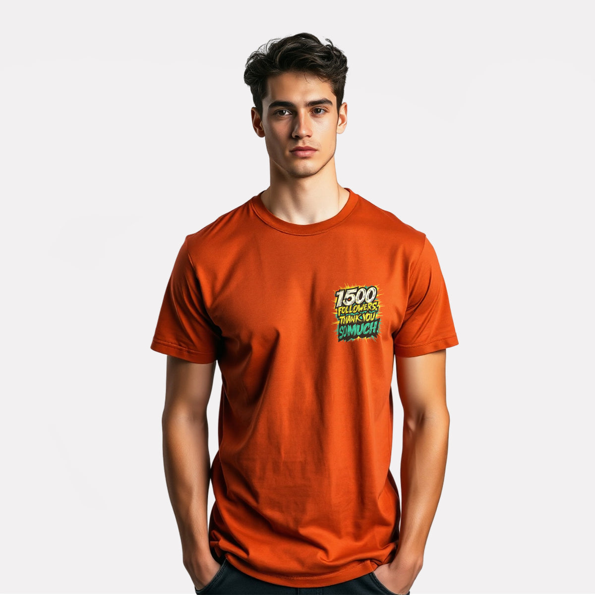 Men's 3-Pack Printed Round Neck Cotton T-Shirts