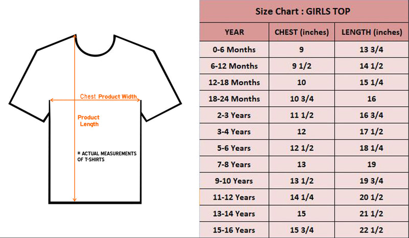 Size Chart for Smart Tees for Every Kid – Fun & Educational