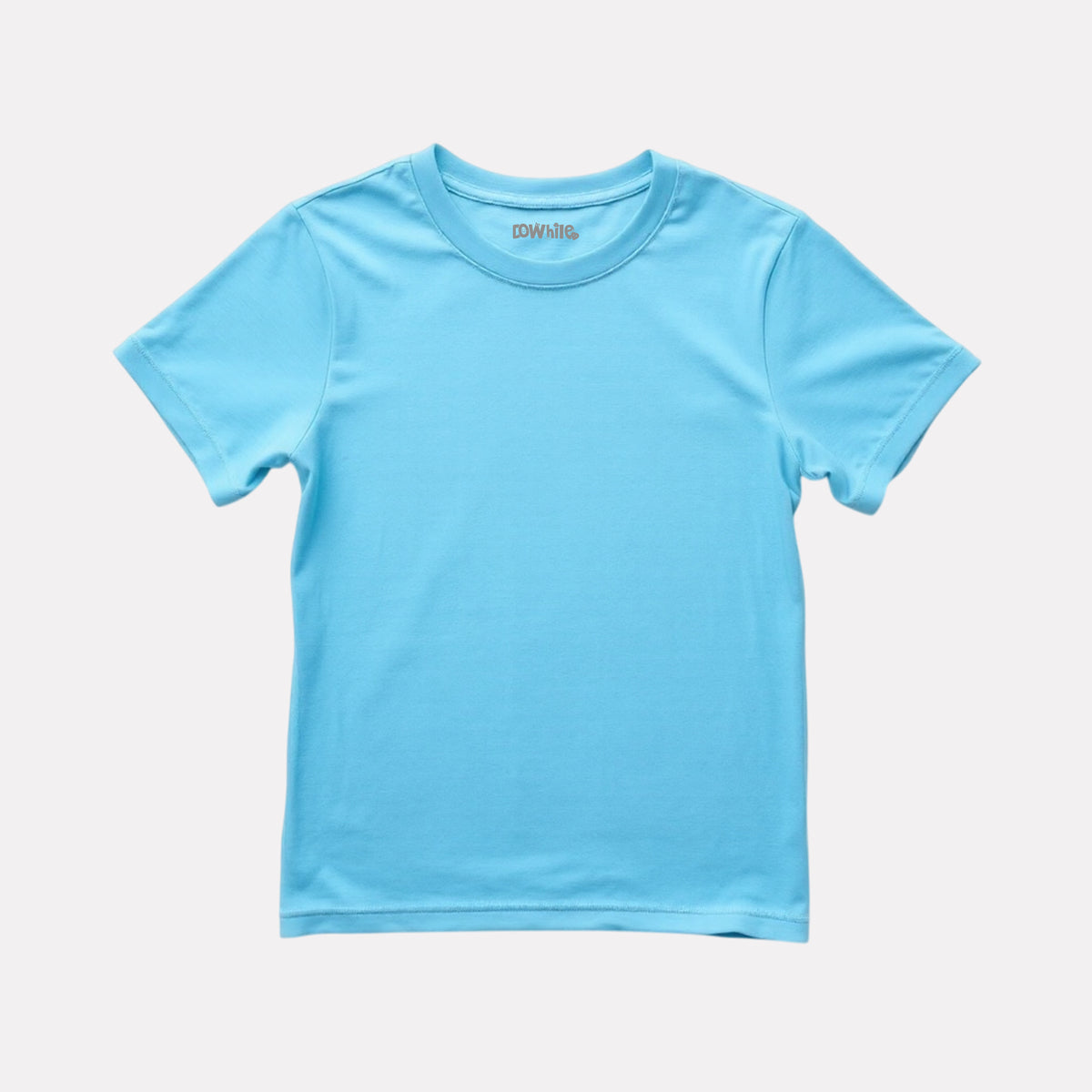 Girls 2 Pack Combo T-Shirt (White Melange and Turquoise)