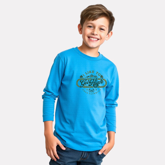 Casual Full Sleeve Round Neck Tee for Boys