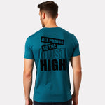 Men's 3-Pack Printed Round Neck Cotton T-Shirts