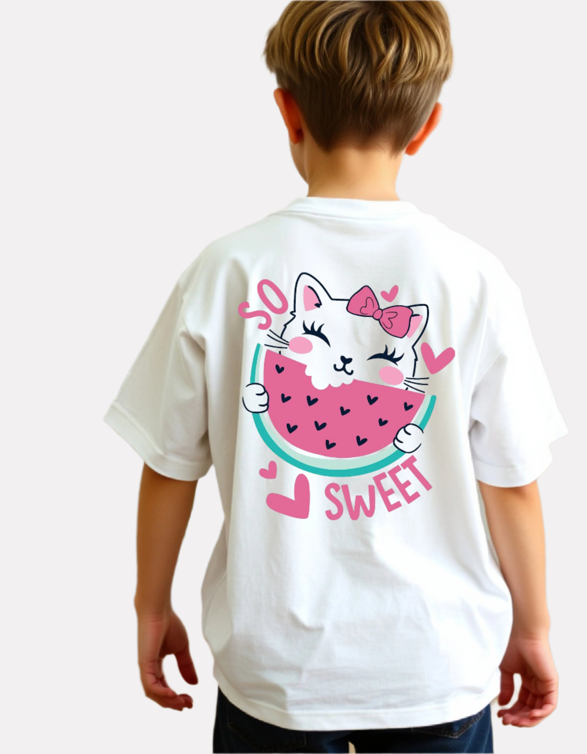Boys Printed Oversized Cotton T-Shirt