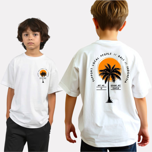 Boys Printed Oversized Cotton T-Shirt