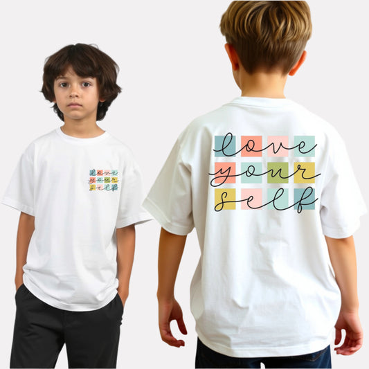 Boys Printed Extended Sleeves Oversized T-shirt