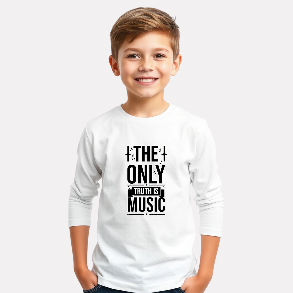Graphic Printed Boy Cotton Full Sleeve T-Shirt