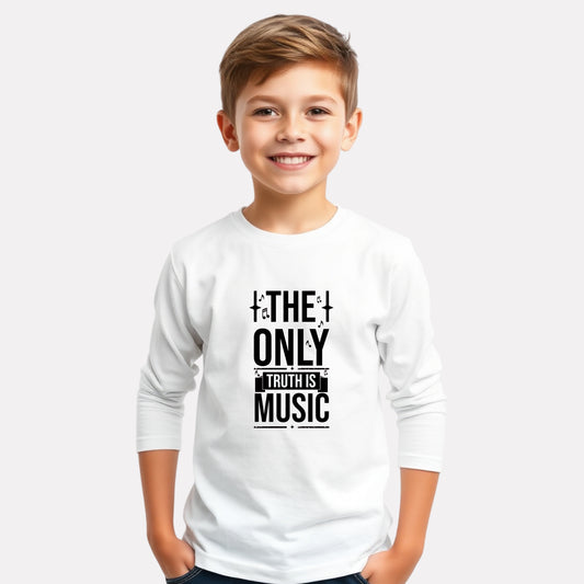 Graphic Printed Boy Cotton Full Sleeve T-Shirt