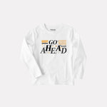 Graphic Printed Full Sleeve T-Shirt (White)