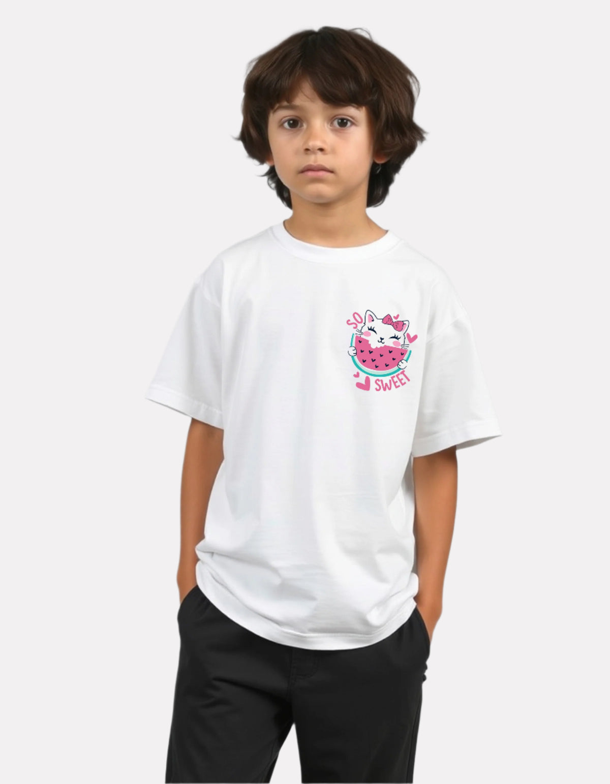 Boys Printed Oversized Cotton T-Shirt