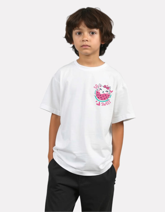 Boys Printed Oversized Cotton T-Shirt