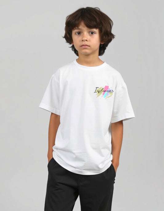 Boys Printed Extended Sleeves Oversized T-shirt