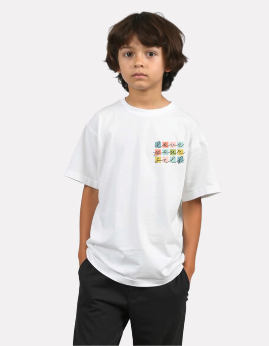 Boys Printed Extended Sleeves Oversized T-shirt