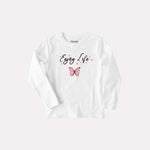 Comfy Round Neck Full Sleeve T-Shirt for Girls