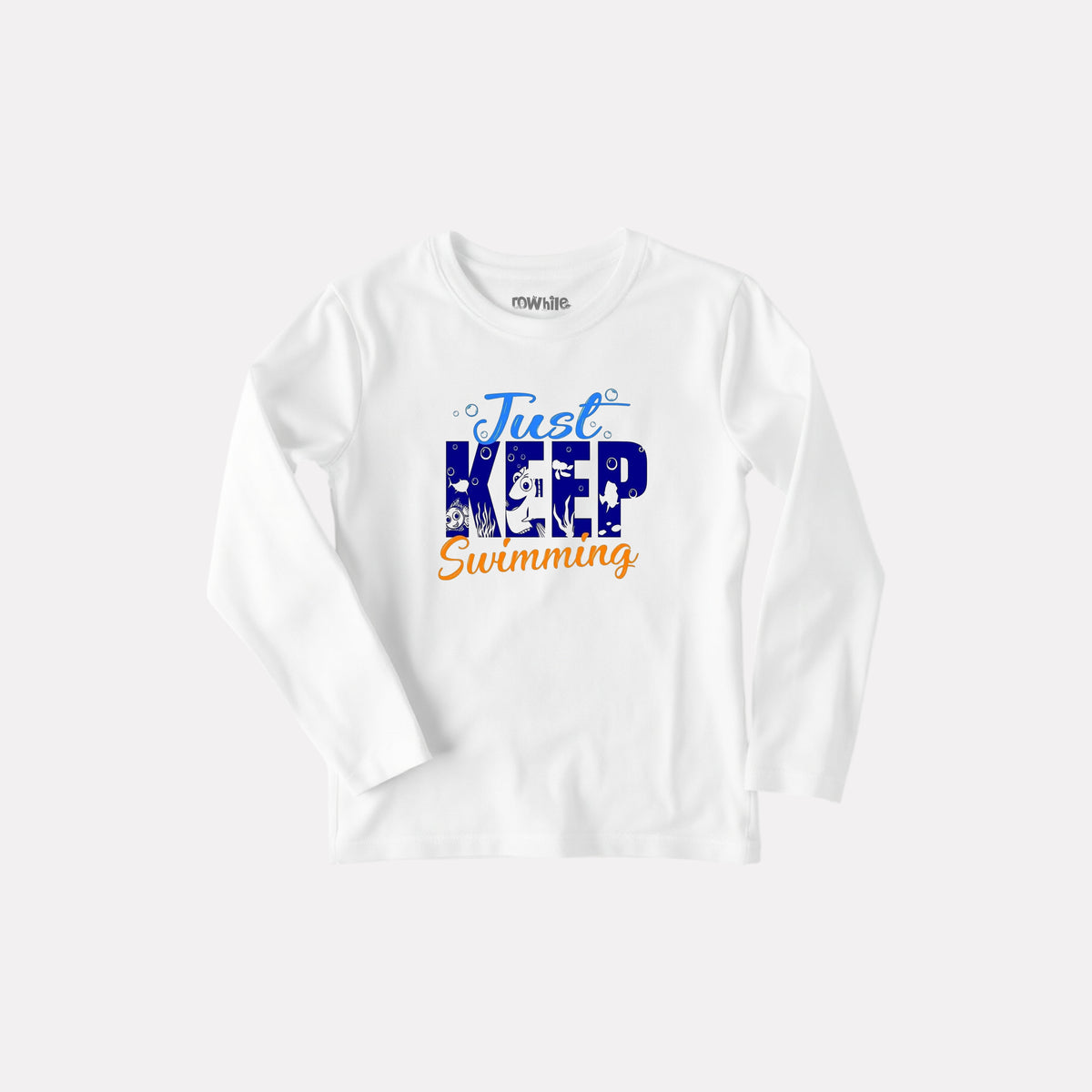 Comfy Round Neck Full Sleeve T-Shirt for Girls