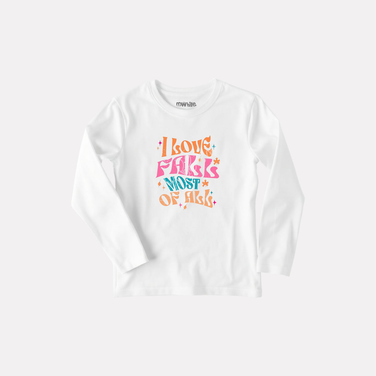 Comfy Full Sleeve T-Shirt for Girls – White