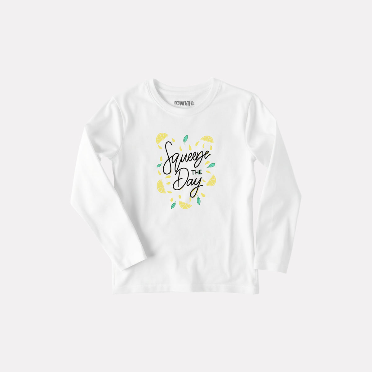Comfy Round Neck Full Sleeve T-Shirt for Girls